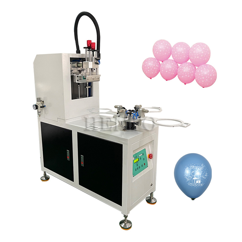 Easy Operation Rotary Balloon Logo Screen Printing Machine