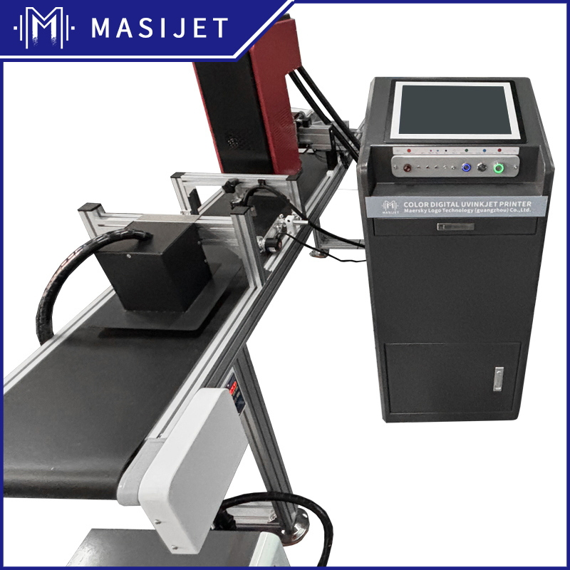 High-Precision Four-Color Cmyk UV Digital Printing Machine Double-Headed for Production Line New Condition with UV Ink