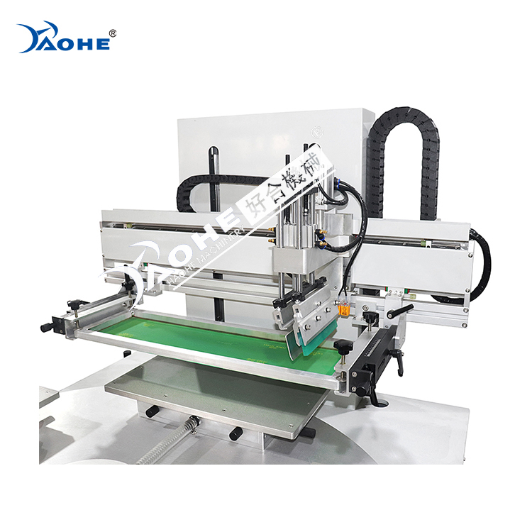 Pneumatic 2 Station Rotary Flatbed Silk Screen Printing Machine