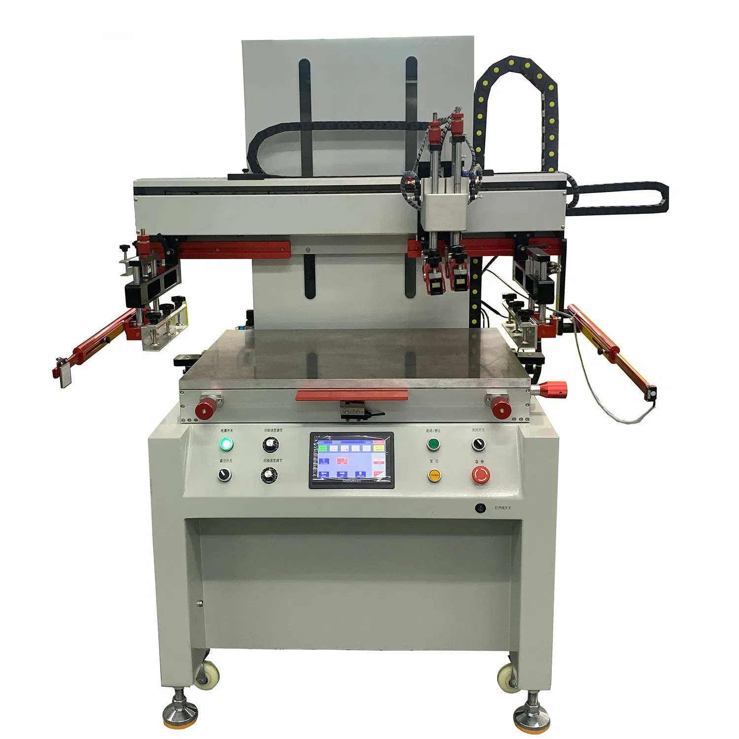 Functional Semi-Automatic Flatbed Screen Printing Machine for Flat Bags Plastic Sheets Badges