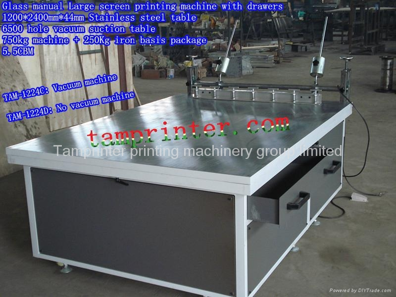 Manual Glass Vacuum Suction Flat Screen Printing Machine