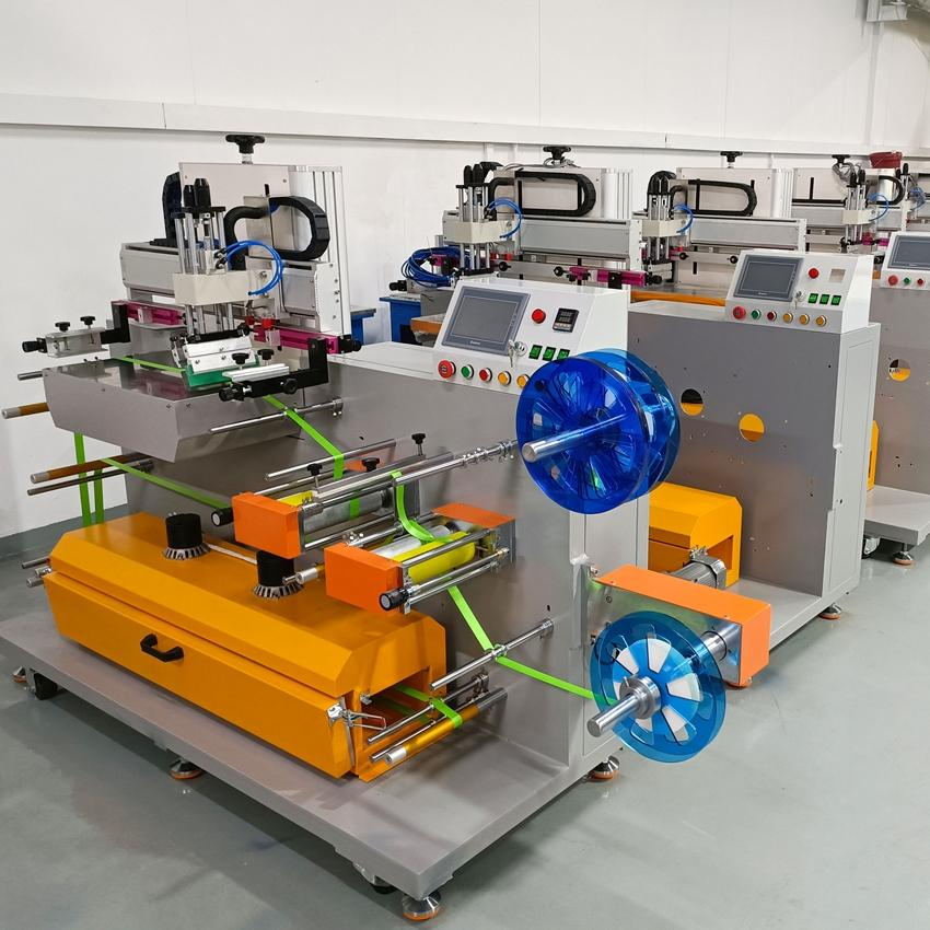 Full Automatic 1 Color Roll to Roll Ribbon/Webbing Screen Printing Machine for Satin Ribbons