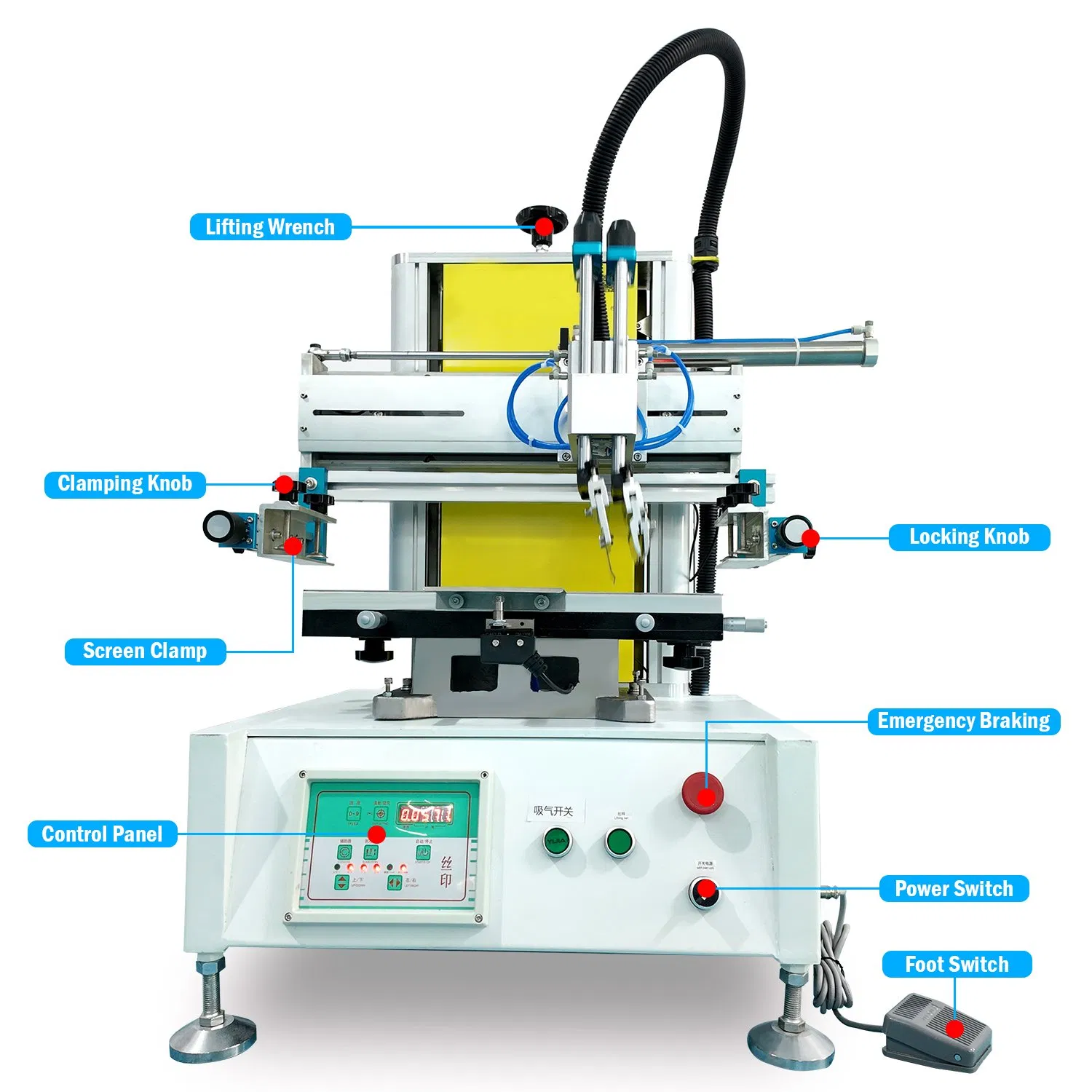 High Precision Vertical Flatbed Screen Printing Machine for Road Sign Sheet