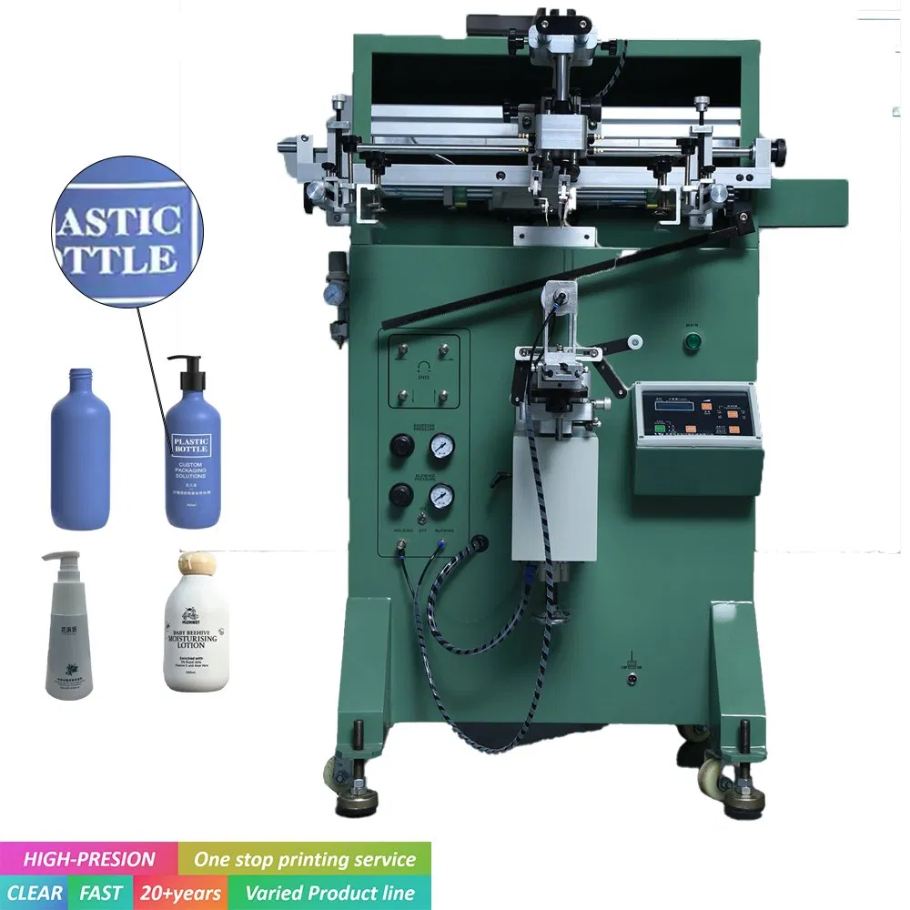 Semi-Automatic Silicone Wristband/Bottle Mug Cylinder Screen Printing Machine New Condition for Card Printer Sale