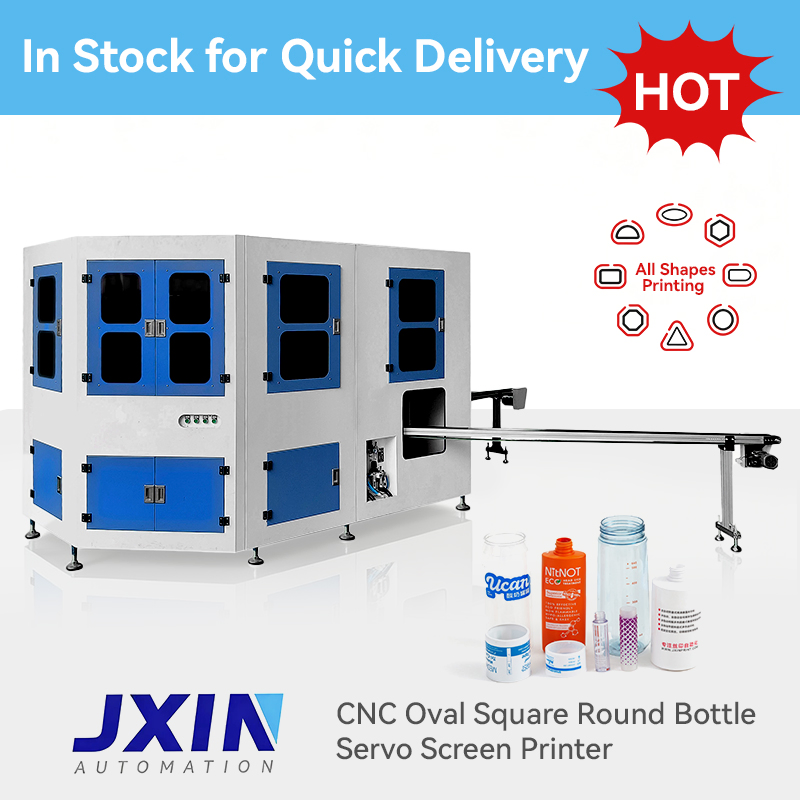 High Quality 2 Color Full Automatic Silk Screen Printing Machine for Cosmetic Glass Bottle Plastic Jar Container with LED UV Curing