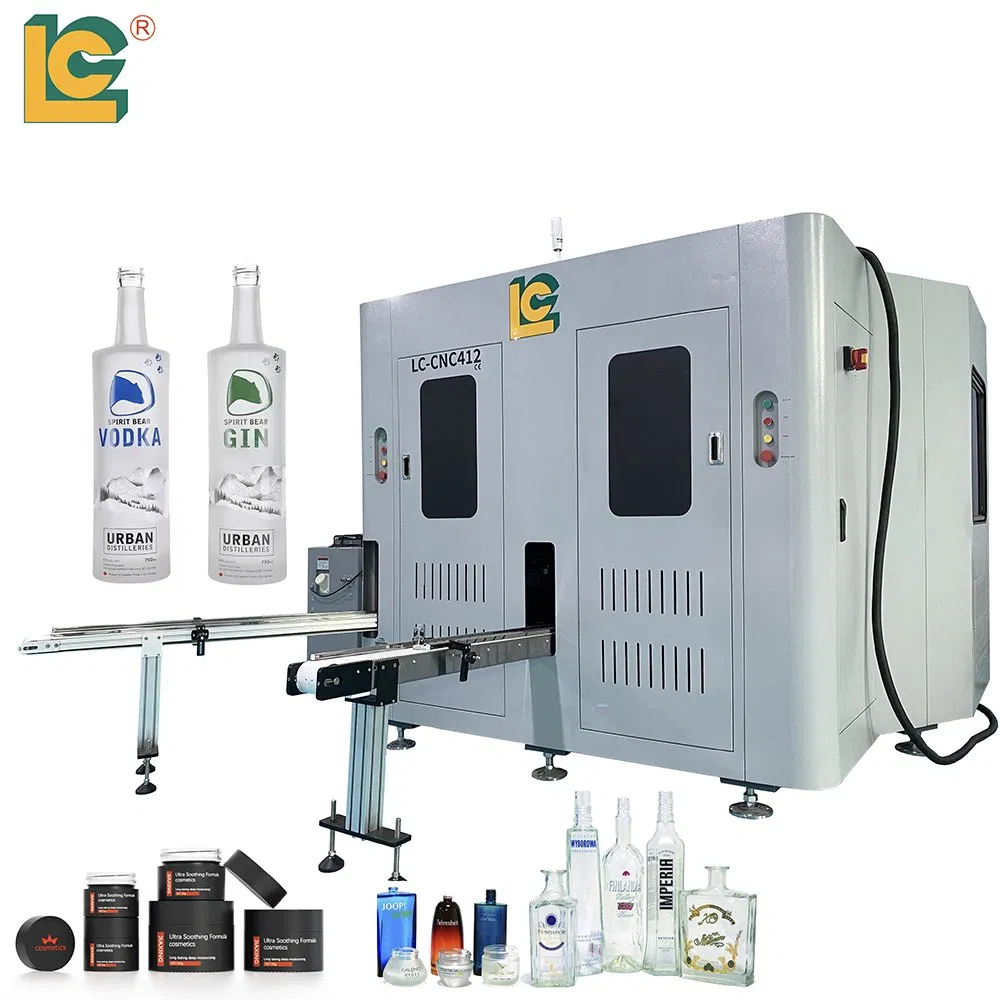 4-Color Fully Automatic CNC Servo Perfume Bottle Screen Printing Machine and Suitable for Bottles of Different Capacities