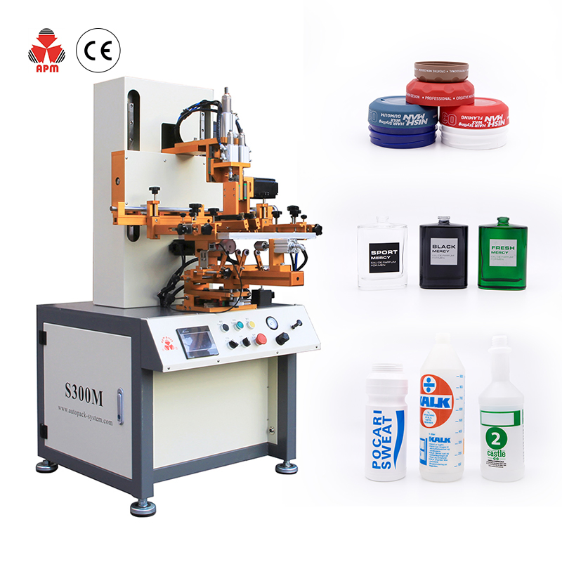 China Popular Glass Bottle Printer Perfume Bottle Semi Automatic Screen Printing Machine