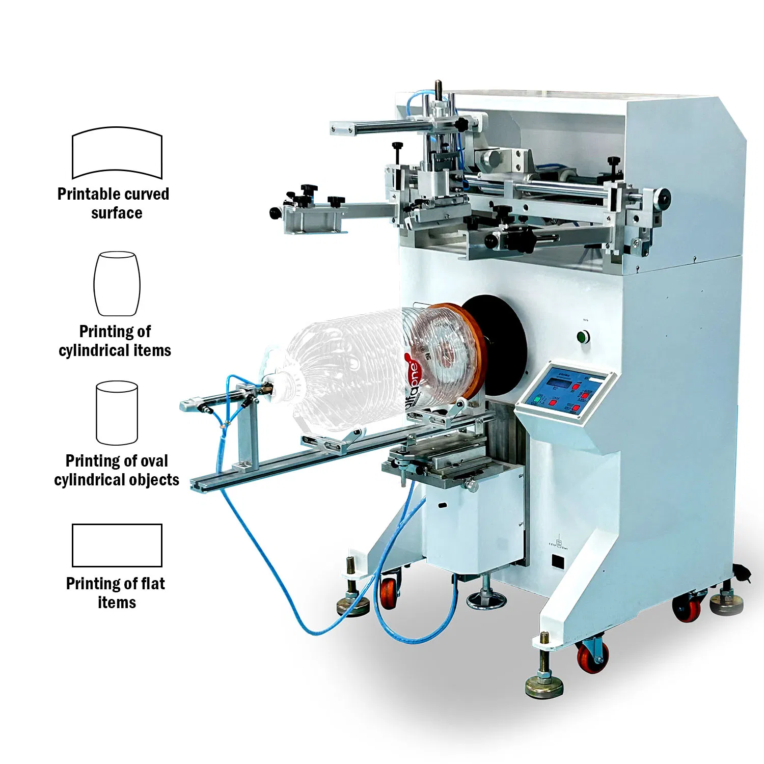 Cheap Automatic Screen Printing Machine for Glass Mugs Cups Cosmetic Tubes Jars