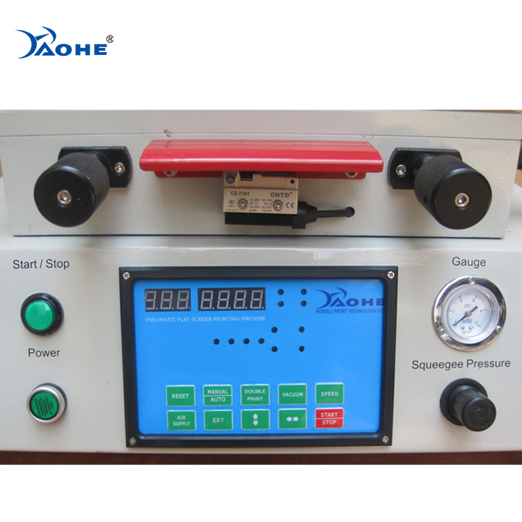 Pneumatic Tabletop Flatbed Screen Printing Machine with Air Suction