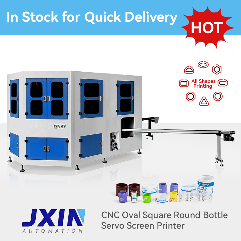 High Quality 2 Color Full Automatic Silk Screen Printing Machine for Cosmetic Glass Bottle Plastic Jar Container with LED UV Curing