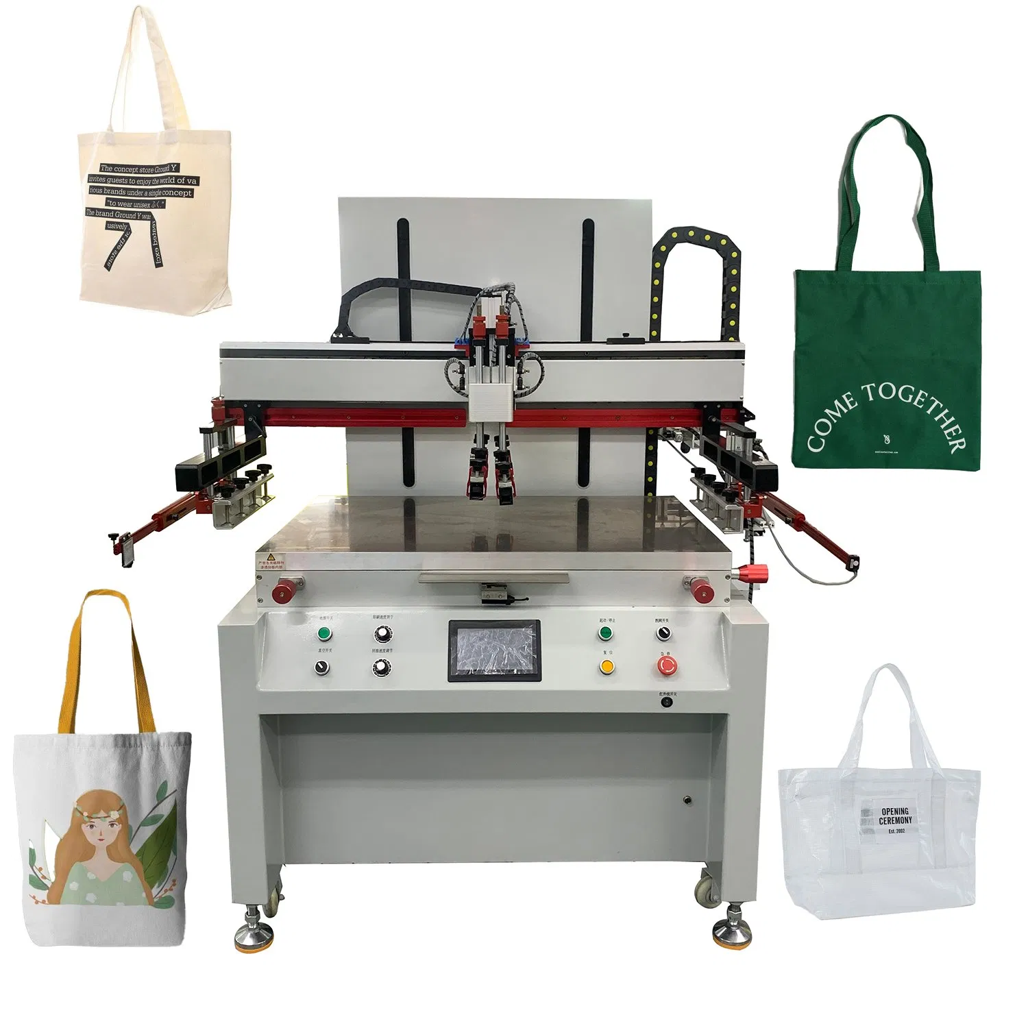 Factory Price 1 Station Customized Printing Flatbed Screen Printing Machine for Acrylic Sheets with Easy Operational Control Panel