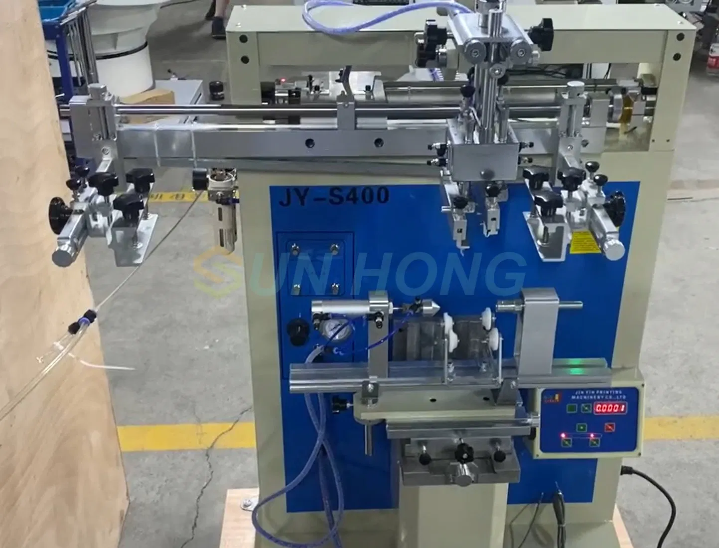 Full Auto Manual Car Spin on Oil Fuel Filter Making Print Shell Marking Auto Silk Screen Printing Machine