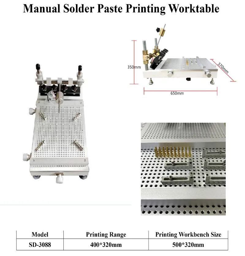 High Precision Manual Printing Table