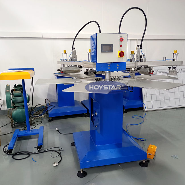 New 8 Pellets Screen Printing Machine for T-Shirts Printer Kraft Bag Printing Machine Drying Textile Serigraphy Impression Nonwoven Fabric Bags Printing