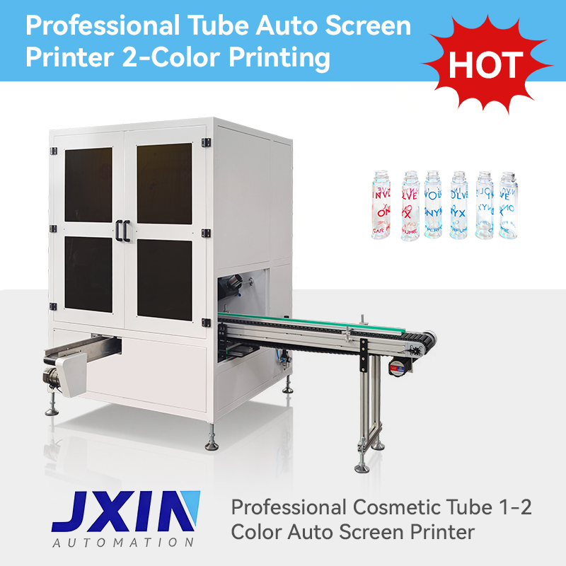 Professional 2 Color Tube Screen Printing System for Quality and Speed Optimization with LED UV Curing