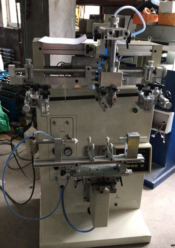 Semi Automatic Cylindrical Silicone Wristband/Bottle Cup Mug Cylinder Screen Printing Machine /Silk Screen Printer for Sale