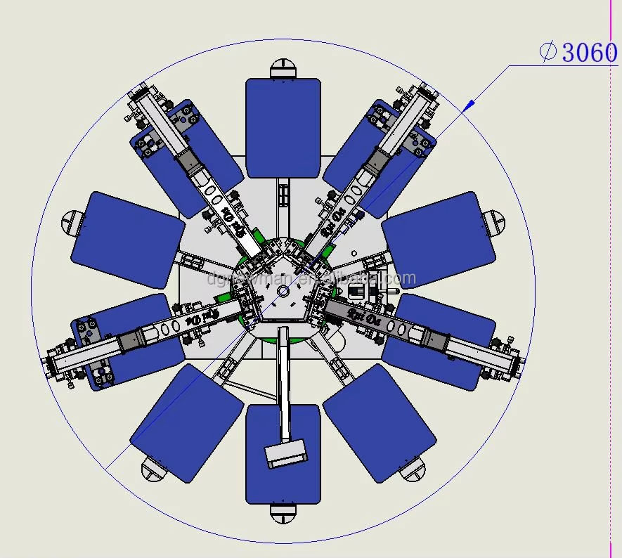 Carousel 4 Color 10 Station 4 Color Automatic Silk Screen Printing Machine for Cloth Textile Garments Logo Image Printing