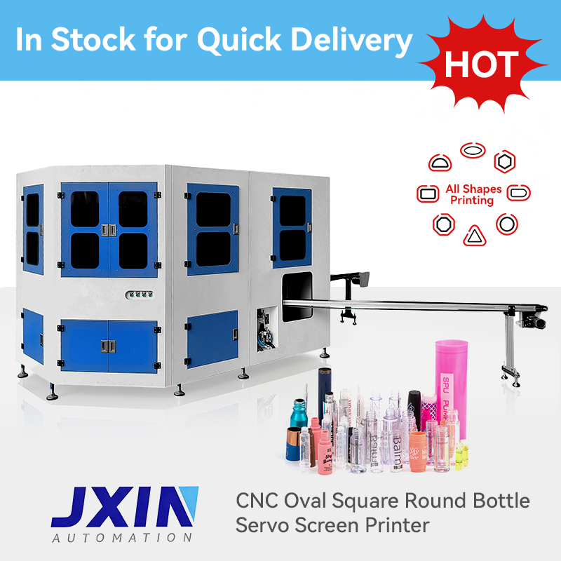 High Quality 2 Color Full Automatic Silk Screen Printing Machine for Cosmetic Glass Bottle Plastic Jar Container with LED UV Curing