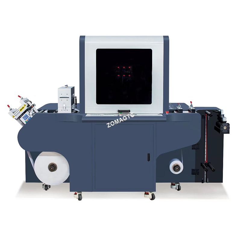 Automatic Digital Cmyk Roll to Roll Sticker Label UV LED Label Printer Adhesive Label Paper Printing Machine with Spot UV Varnish