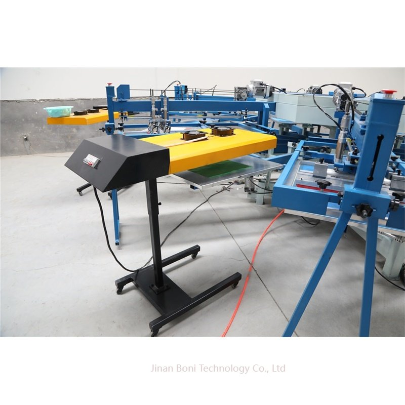 Full Pneumatic Semi Auto 6 Color 14 Stations T-Shirt Silk Screen Printing Equipment