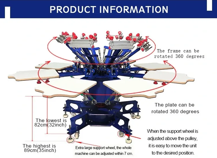 Rotary Carousel Printing Machine