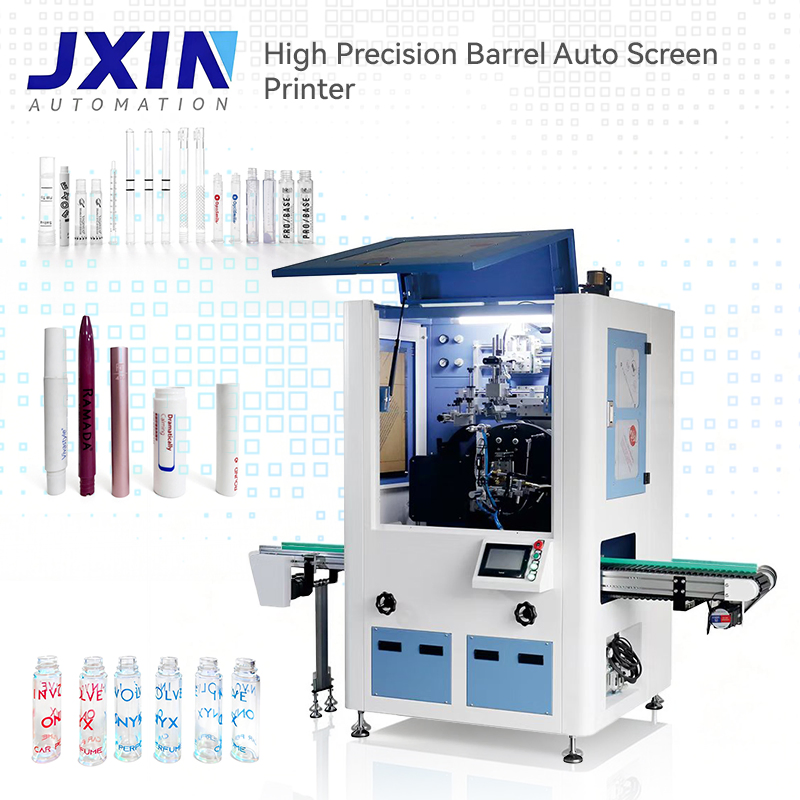 High-Speed Automatic Screen Printing System for Cosmetic Small Bottles with UV Curing