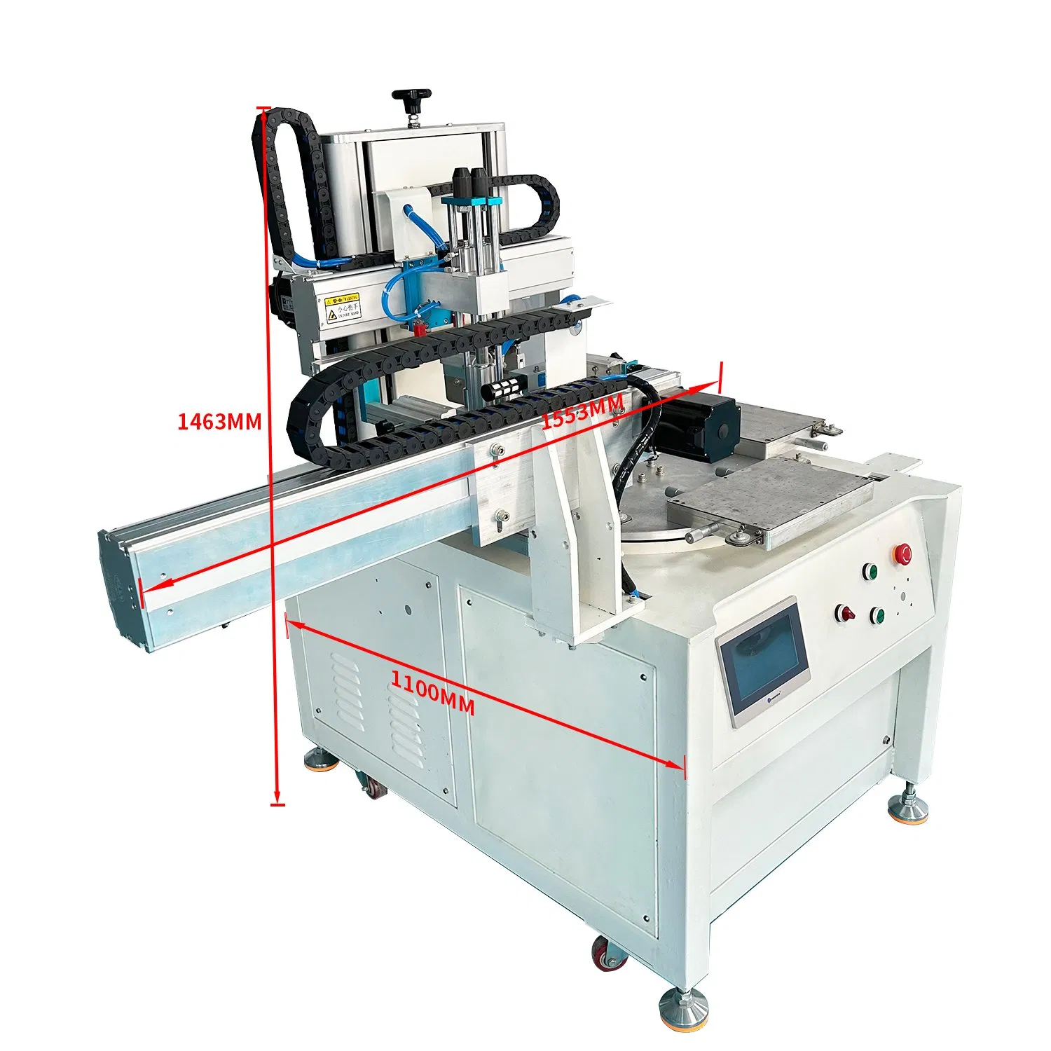 Hot-Seller 4-Station Rotary Screen Printing Machine for Ruler Thermometers and License Plates