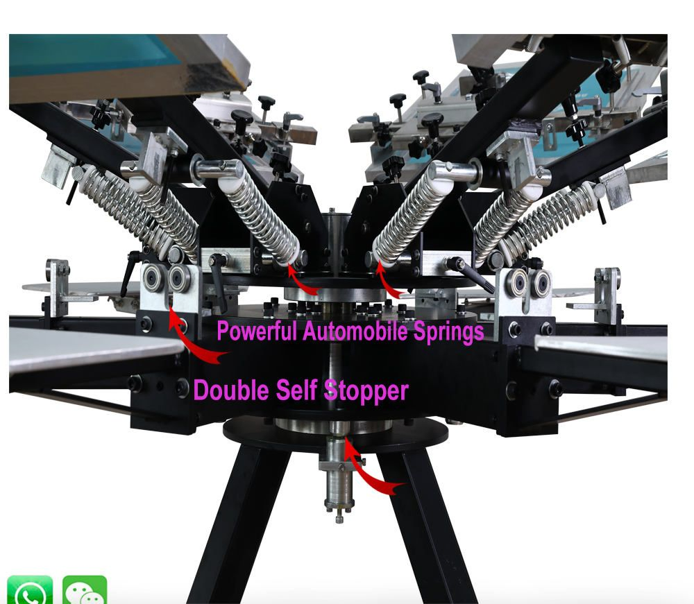 Ns606-HD 6 Color 6 Station Silkscreen Printing Machine Screen Manual Printing Machine with Stand for Dly T Shirt Printing