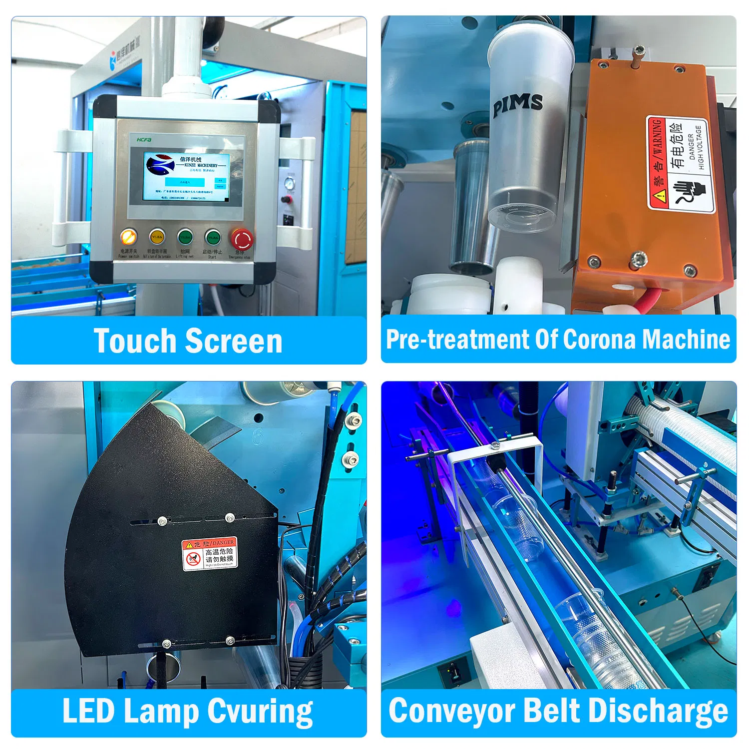 New Model Fully Automatic Multi-Color Cup Screen Printing Machine for Plastic Cups with Color Mark Sensor