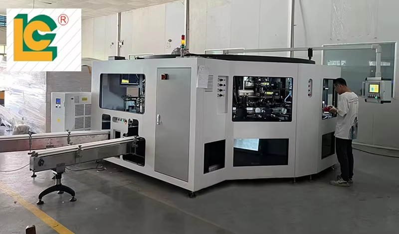 LC Industrial 6-Color Fully Automatic Screen Printing Machine for Glass/Plastic Bottles Italian Design