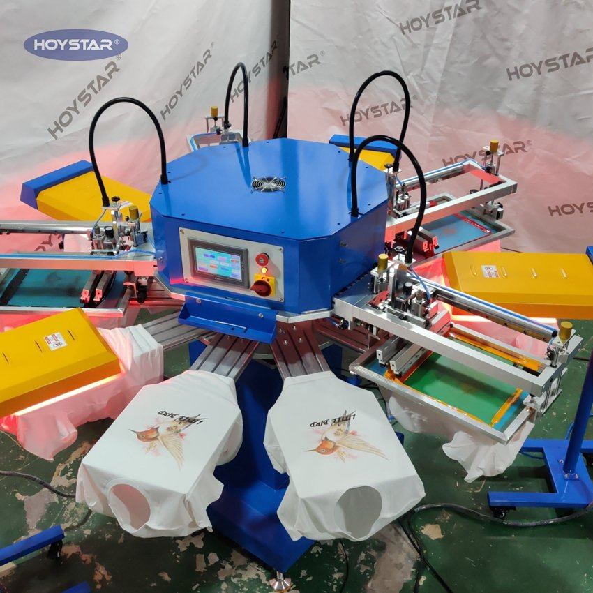 Automatic Screen Printing Machine for T-Shirts, Textiles, Fabric, Bag, Socks