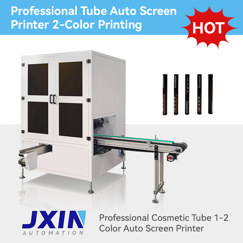 Professional 2 Color Tube Screen Printing System for Quality and Speed Optimization with LED UV Curing