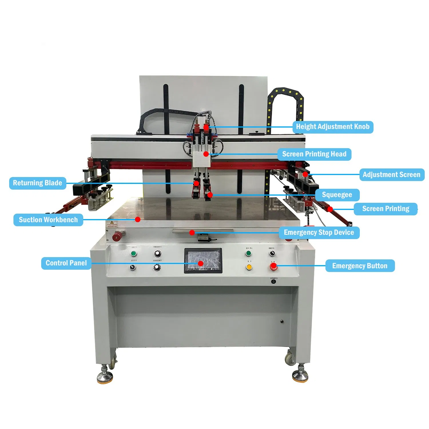 Easy Operational Semi-Automatic Plastic Bag Flatbed Screen Printing Machine for Advertising Industry