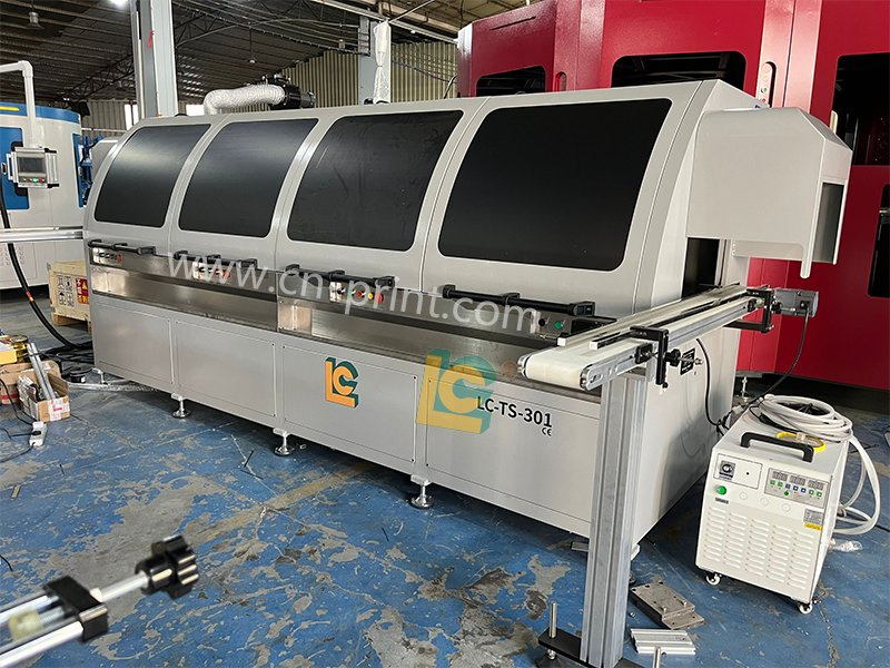 Industrial 3-Color Screen Printing Machine for Glass Plastic Bottles Fully Automatic