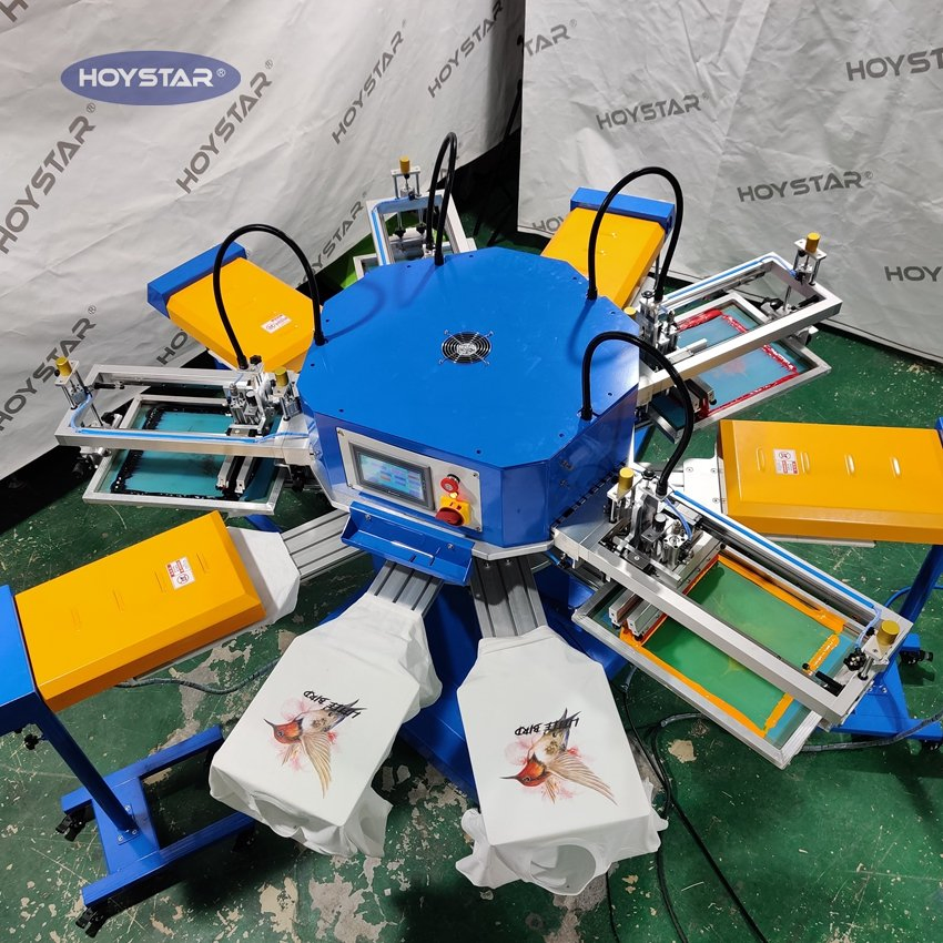 Automatic Screen Printing Machine for T-Shirts, Textiles, Fabric, Bag, Socks