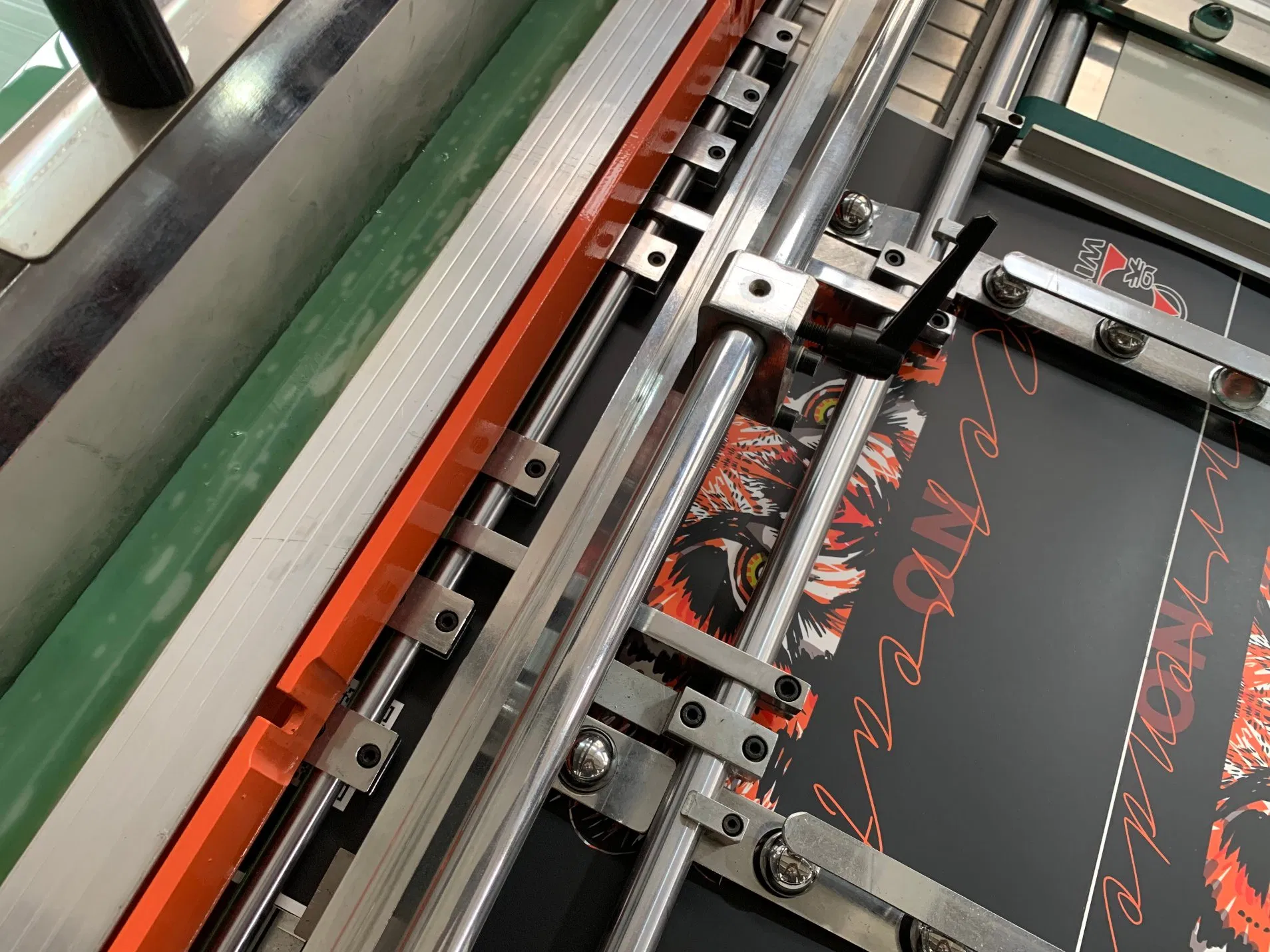 Full Automatic Cylinder Rotary Silk Screen Printing Machine 780X540mm