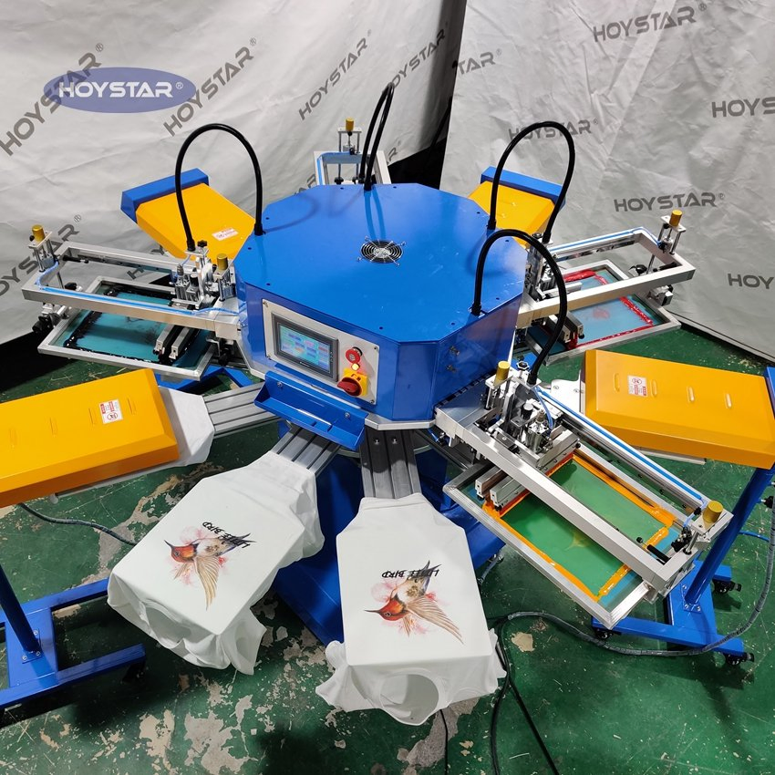 Automatic Screen Printing Machine for T-Shirts, Textiles, Fabric, Bag, Socks