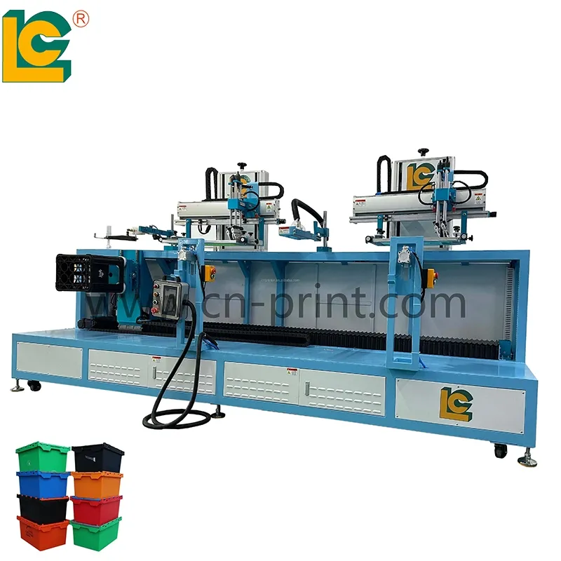 Automatic 2-Color Servo Rotary Screen Printing Machine