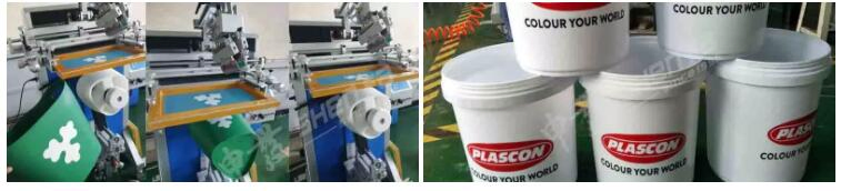 Glass Bottles Big Plastic Bucket Manual Screen Printing Equipment