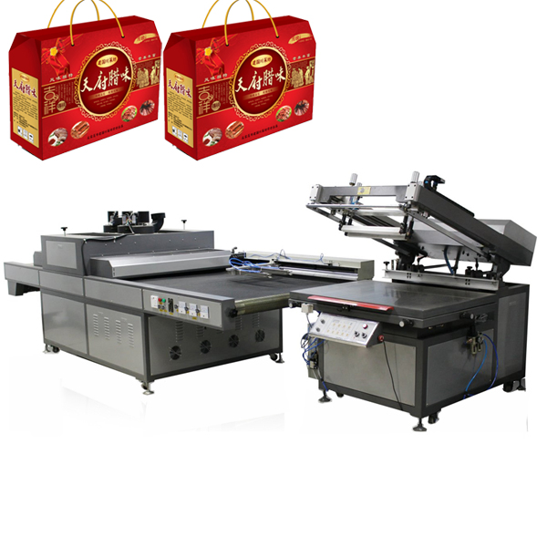 Automatic Flatbed Screen Printing Machine with UV Dryer