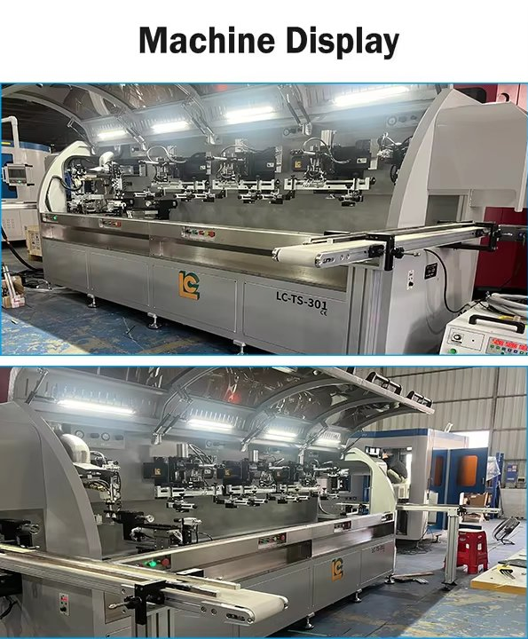 New Multi Color Servo-Driven Automatic 5-Station Screen Printing Machine UV Curing System for Square Bottles Cylinder Containers