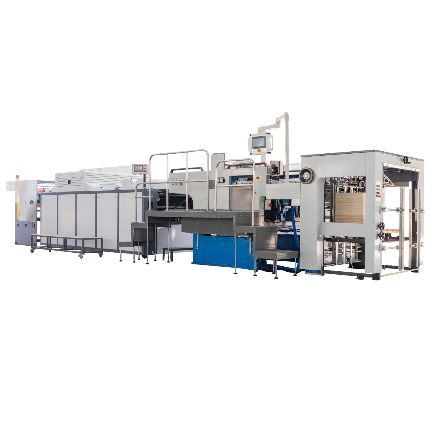 Non-Stop Stop Cylinder Screen Silk Printing and Spot UV Coating Machine