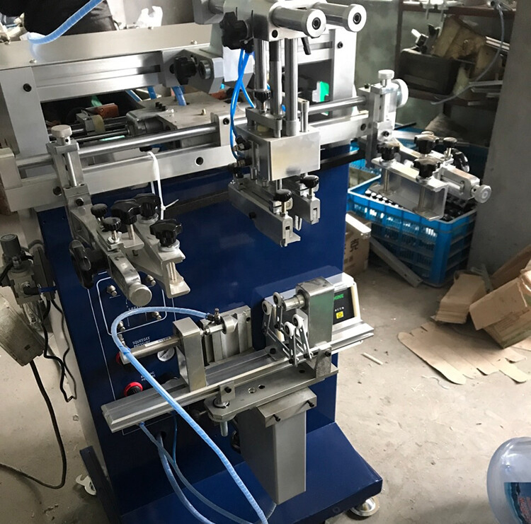 Semi Automatic Cylindrical Silicone Wristband/Bottle Cup Mug Cylinder Screen Printing Machine /Silk Screen Printer for Sale