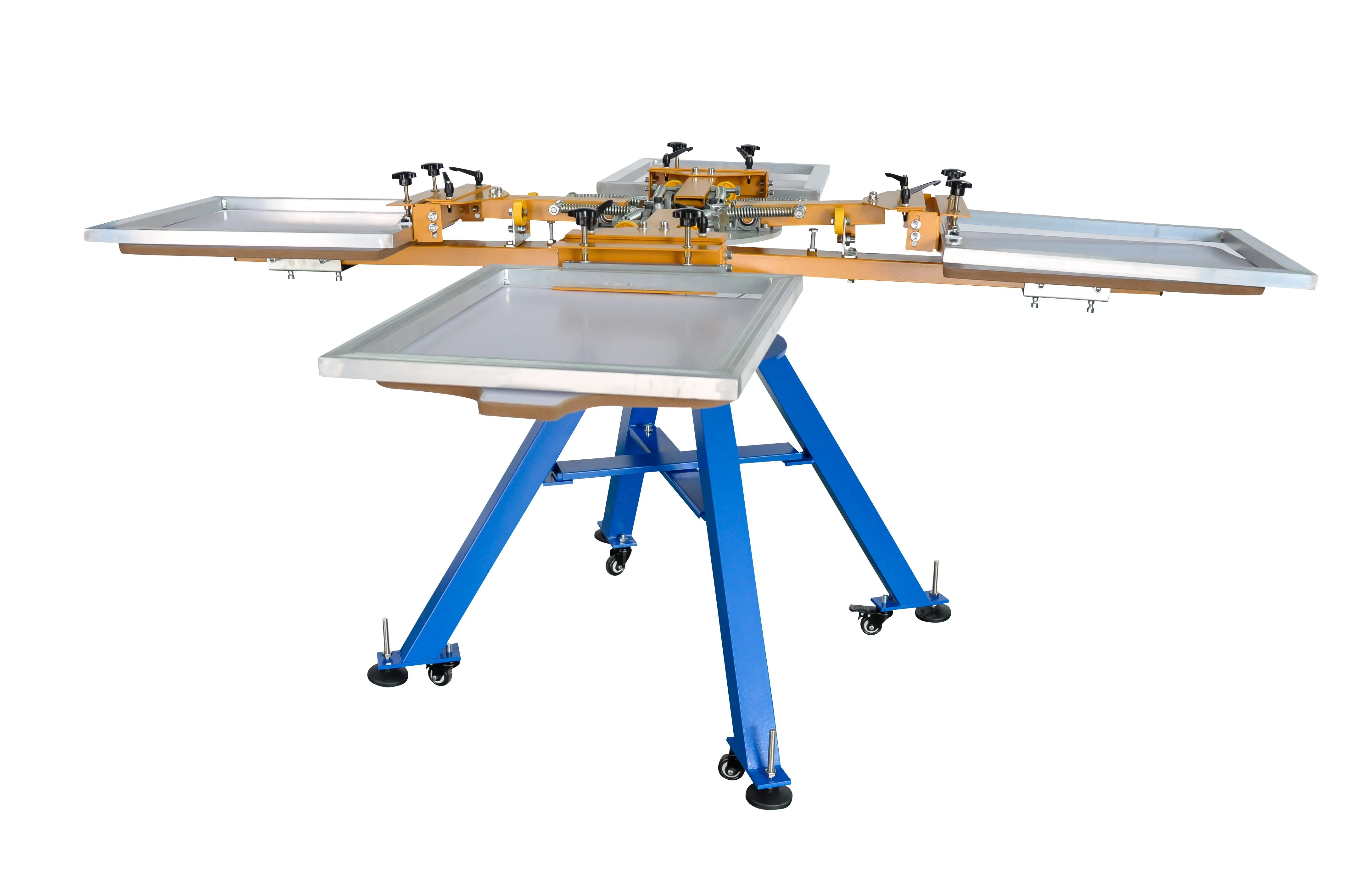 Yinghe Factory Price Mult-Color Manual 4 Colors 4 Stations T-Shirt Silk Textile Screen Printing Machine