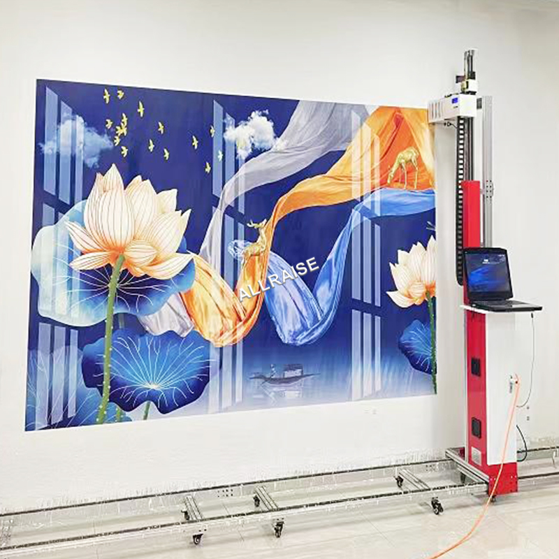 Digital 3D UV Wall Printing Machine Outdoor Cmyk 4 Color Vertical Wall Printer Automatic Wall Printing Machine