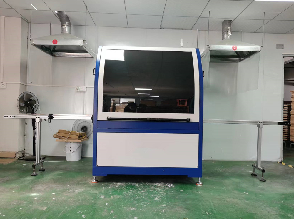 LC Brand 1 Color Nail Polish Glass Bottle Screen Printing Machine with Flame Treatment System