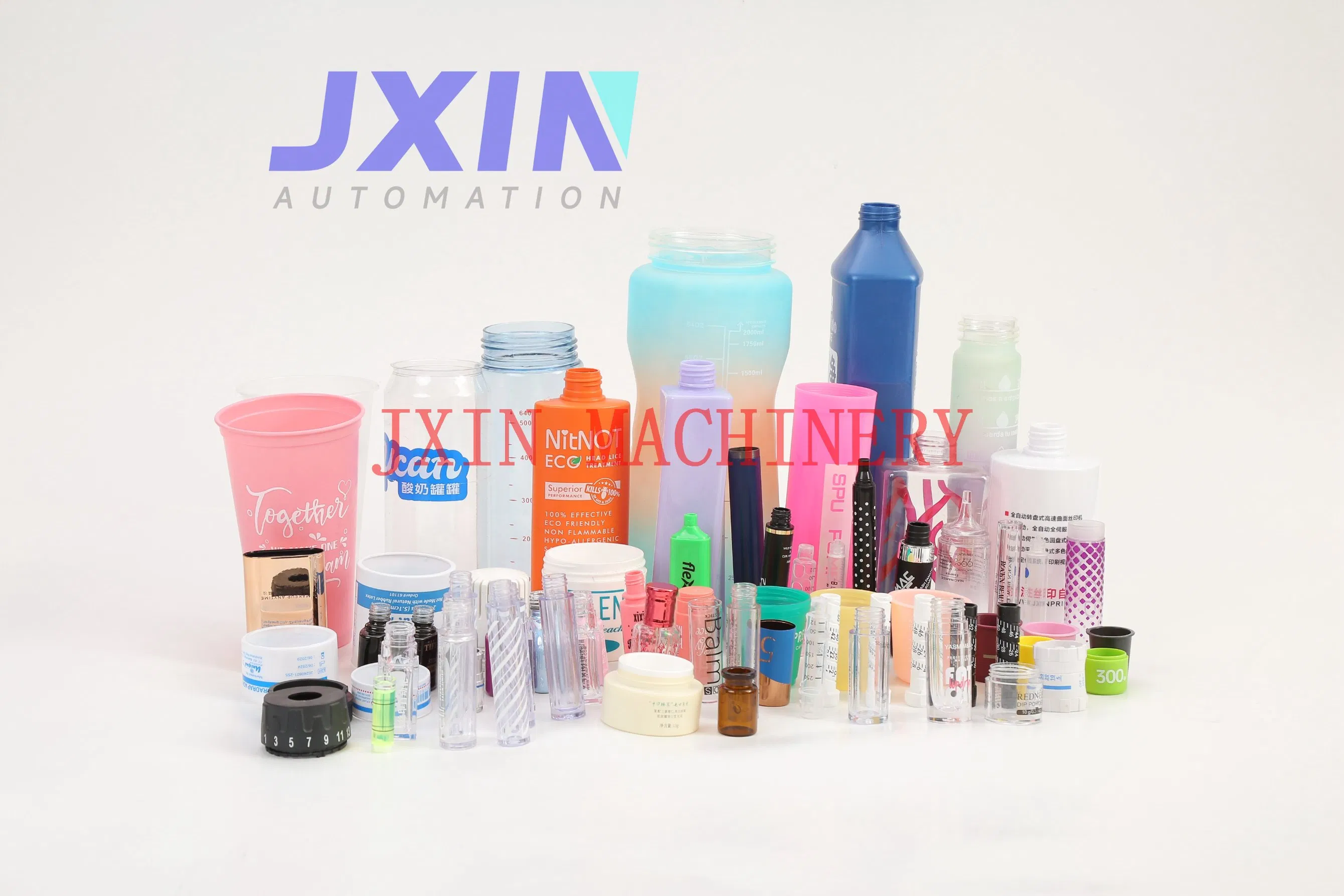 Oval Round Square Bottle 2 3 4 Color Oval Glass Bottle Plastic Cup Full Automatic Screen Printing Machine with LED UV Drying System