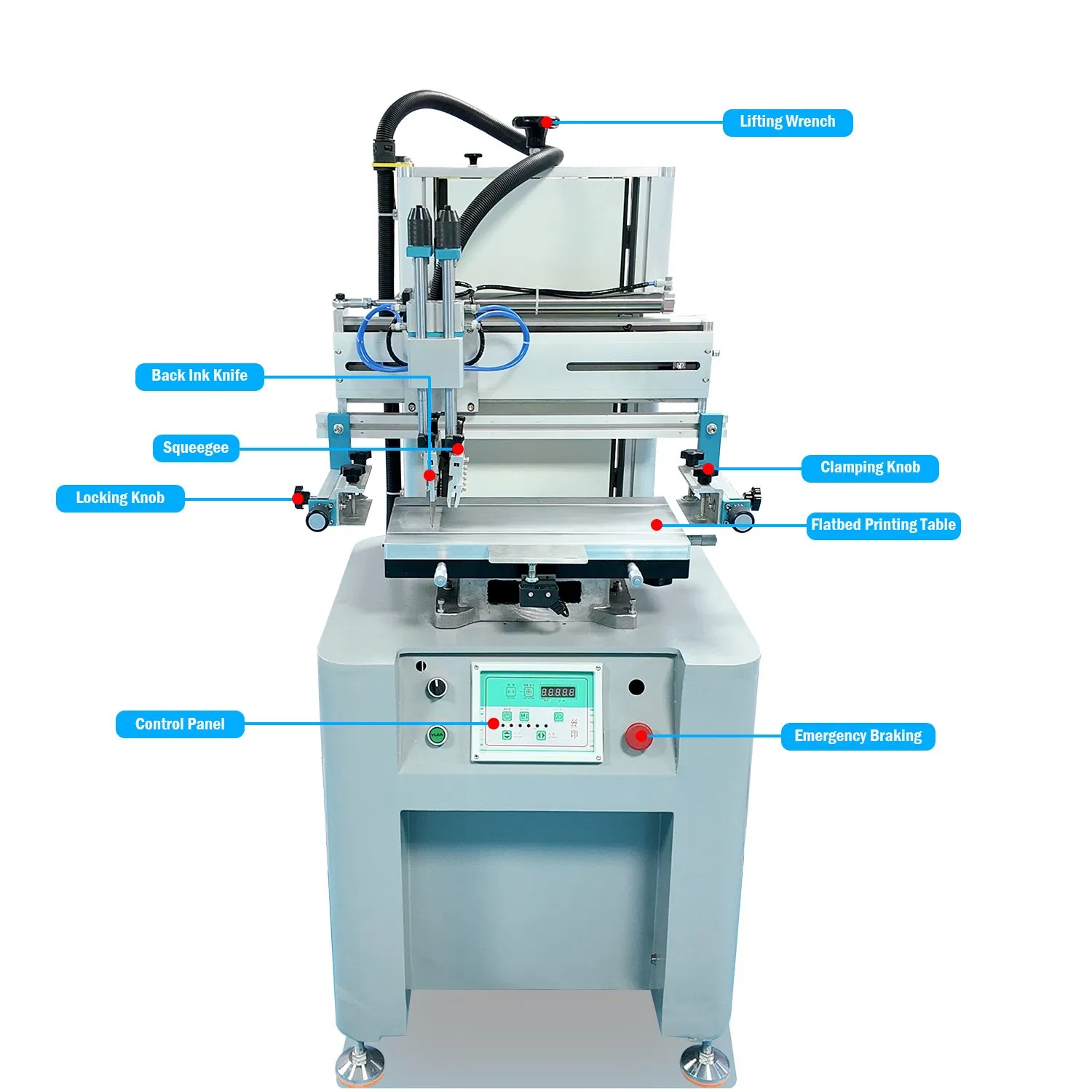Professional Semi-Automatic Flatbed Screen Printing Machine for Flat Signboard Card Box Sheets