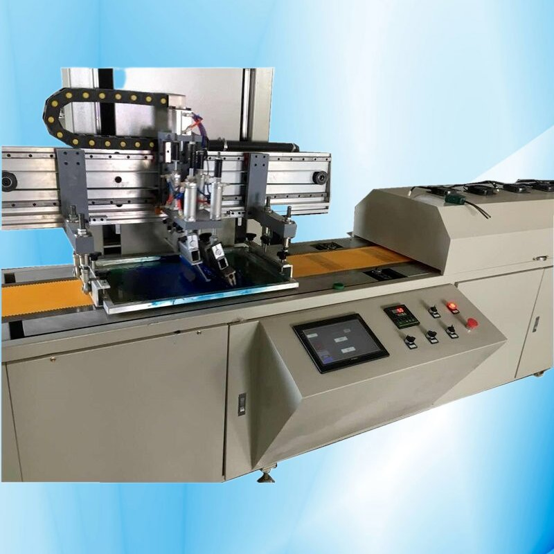 Automatic Zipper Lanyard Nylon Taffeta Cotton Tape 2 Colour Flat to Roll Textile Screen Printing Machine