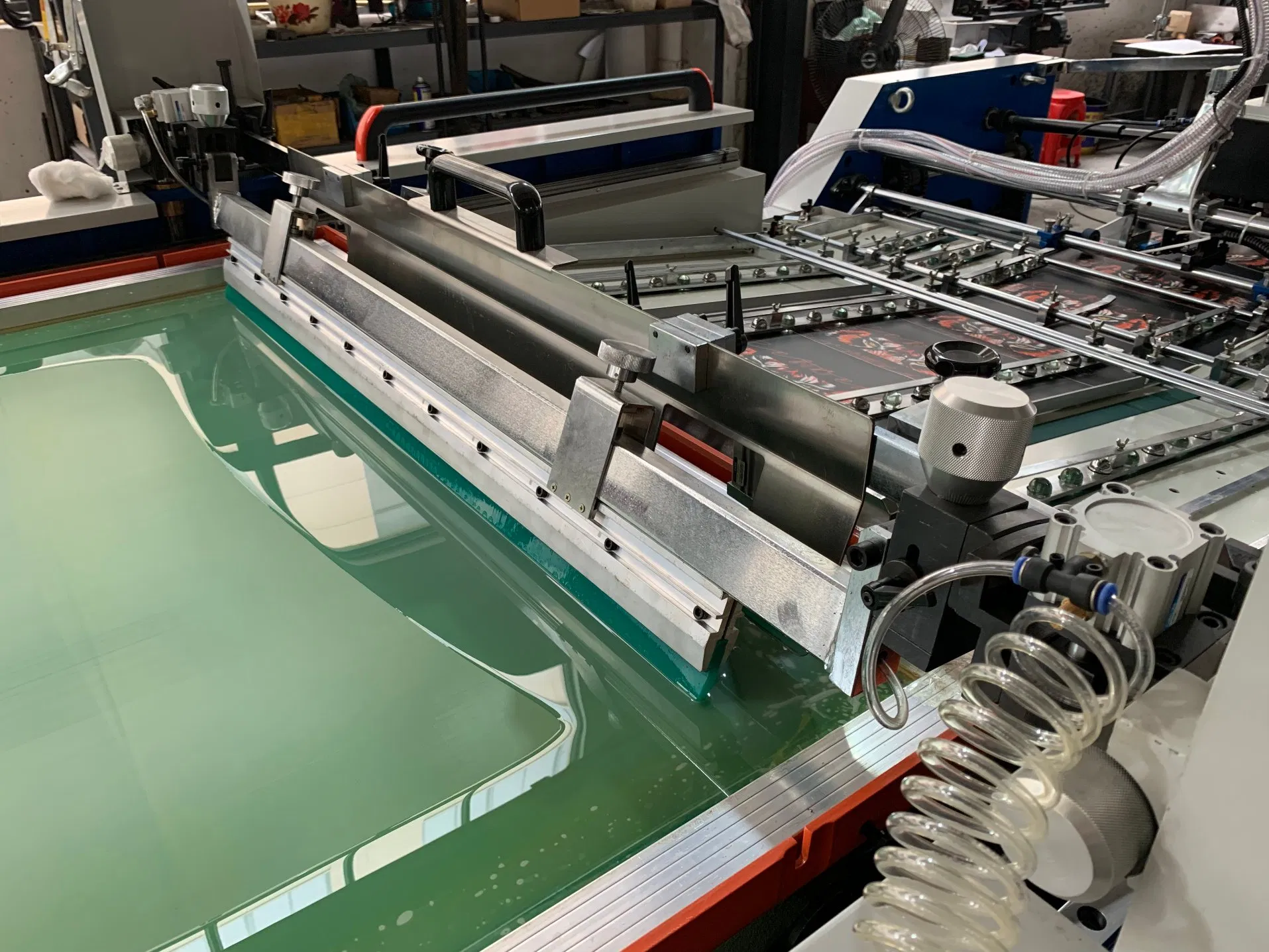 Full Automatic Cylinder Rotary Silk Screen Printing Machine 780X540mm